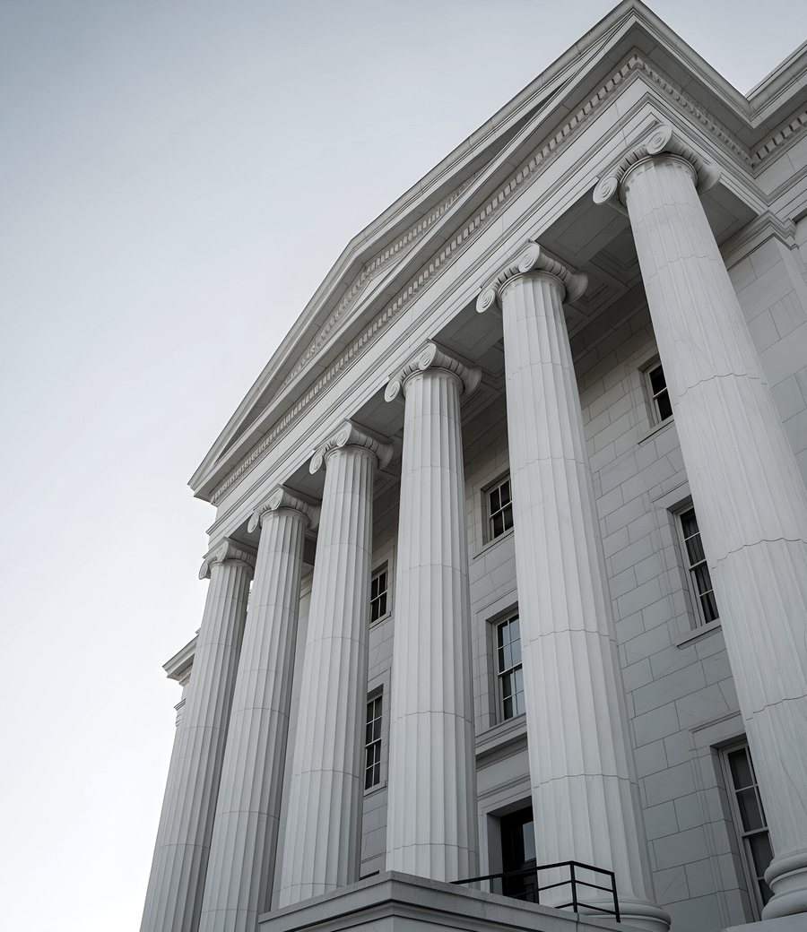 Lauderdale County Courthouse columns